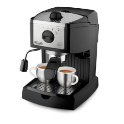 DeLonghi Coffee Maker Machine EC155 Manuel utilisateur | Fixfr