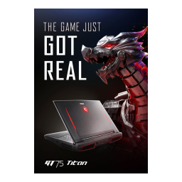 MSI GT75 Titan (Intel® 10th Gen) (GeForce ) LAPTOP Manuel du propriétaire | Fixfr