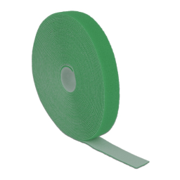 DeLOCK 18725 Velcro tape on roll L 1 m x W 13 mm green Fiche technique | Fixfr