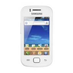 Samsung Galaxy Gio S5660 Mode d'emploi : IA Chat & PDF | Fixfr