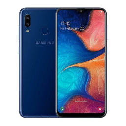 Samsung SM-A202F/DS Galaxy A20e Blue Manuel utilisateur | Fixfr