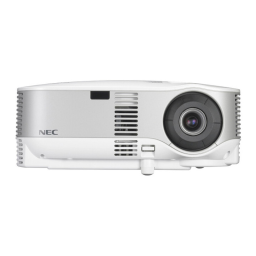 NEC NP901W Manuel utilisateur | Fixfr