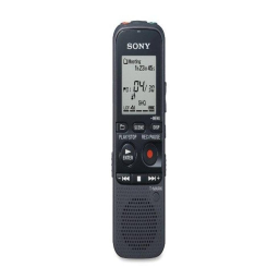 Sony ICD PX312 Mode d'emploi | Fixfr