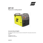 ESAB ESP-101 Manuel utilisateur