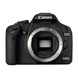 Canon EOS 500D Mode d'emploi | Fixfr