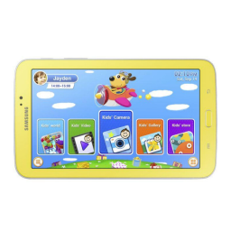 Samsung Galaxy Tab 3 Kids Manuel utilisateur | Fixfr