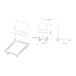 TOOLCRAFT 2303575 Hand cart folding, Brake Steel, PP, Thermoplastic polyurethane Load capacity Manuel du propri&eacute;taire