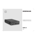 HEIDENHAIN PWT 100 / PWT 101 (1167613.3.0.x) Inspection and testing device Mode d'emploi