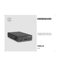 HEIDENHAIN PWT 100 / PWT 101 (1167613.3.0.x) Inspection and testing device Mode d'emploi | Fixfr