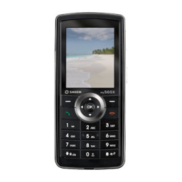 Sagem my500x Manuel utilisateur | Fixfr