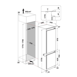 Ignis IGC18 T111 Fridge/freezer combination Manuel utilisateur | Fixfr