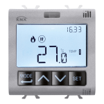 Gewiss GW14765H EASY THERMOSTAT - HUMIDITY MANAGEMENT - 2 MODULES - TITANIUM - CHORUS Manuel du propri&eacute;taire