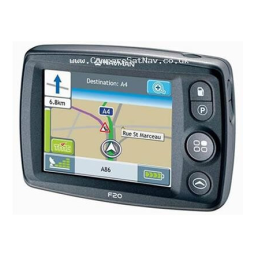 Navman F20 Manuel utilisateur | Fixfr