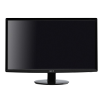 Acer S201HL Monitor Guide de d&eacute;marrage rapide