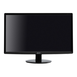 Acer S201HL Monitor Manuel utilisateur | Fixfr