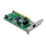 Trendnet TEG-PCITXRL Low Profile Gigabit PCI Adapter Fiche technique
