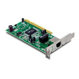 Trendnet TEG-PCITXRL Low Profile Gigabit PCI Adapter Fiche technique | Fixfr