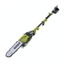 Sun Joe ION100V-10PS-CT 100-Volt iONPRO Cordless Modular Pole Chain Saw Manuel du propriétaire | Fixfr