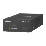 Sony SNT-EX101 Installation manuel