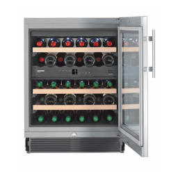 Liebherr UWTes 1672 Vinidor Under-worktop wine cabinet Manuel utilisateur | Fixfr