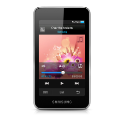 Samsung YP-R2CS Manuel utilisateur | Fixfr