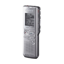 Sony ICD-P110 Manuel du propriétaire | Fixfr