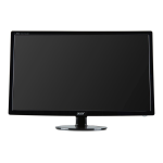 Acer S271HL Monitor Guide de d&eacute;marrage rapide