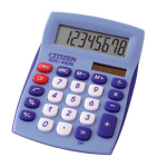 Citizen SDC-450NBL calculator Fiche technique