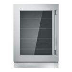 Thermador T24UR920LS 24-Inch Under-Counter Glass Door Refrigerator Manuel utilisateur