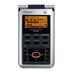 Roland R-05 Enregistreur WAVE/MP3 Manuel du propriétaire | Fixfr