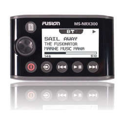 Fusion MS-NRX300 IPX7 NMEA 2000 Wired Remote Manuel utilisateur | Fixfr