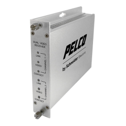 Pelco FRV20 Fiber Receiver Manuel utilisateur | Fixfr