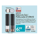 Ambiano GT-SPM-10 Salt- and Pepper-Mill Manuel utilisateur