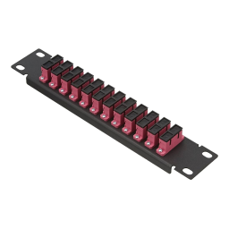 DeLOCK 66775 10″ Fiber Optic Patch Panel 12 Port SC Duplex violet 1U black Fiche technique | Fixfr
