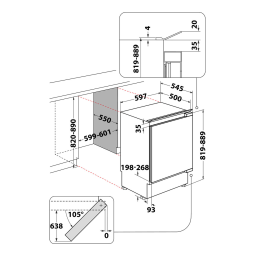 Whirlpool ARG 550/A+ Refrigerator Manuel utilisateur | Fixfr