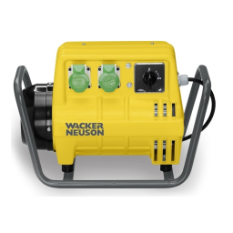 Wacker Neuson FU 1,8/200 Portable Frequency Converter Manuel utilisateur | Fixfr