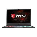 MSI GS73VR STEALTH PRO 4K (7th Gen) (GEFORCE GTX 1060) notebook Manuel utilisateur