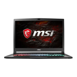 MSI GS73VR STEALTH PRO 4K (7th Gen) (GEFORCE GTX 1060) notebook Manuel utilisateur | Fixfr