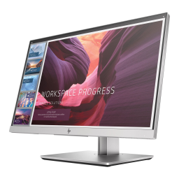 HP EliteDisplay E223d 21.5-inch Docking Monitor Manuel utilisateur | Fixfr