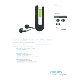 Philips SA2111/02 Baladeur audio à mémoire flash Manuel utilisateur | Fixfr