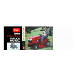 Toro 268-HE Lawn and Garden Tractor Riding Product Manuel utilisateur | Fixfr