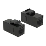 DeLOCK 86381 Keystone Module RJ45 jack &gt; RJ45 jack Cat.6 UTP black Fiche technique