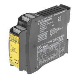 schmersal SRB202CA/T 24VDC Safety relay module Mode d'emploi | Fixfr