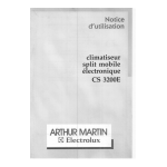 ARTHUR MARTIN ELECTROLUX CS3200E Manuel utilisateur