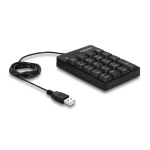 DeLOCK 12481 USB Keypad 19 keys black Fiche technique