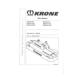 Krone EasyCut 28, EasyCut 28 P, EasyCut 28 M, EasyCut 32, EasyCut 32 P,EasyCut 32 M Mode d'emploi | Fixfr