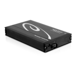 DeLOCK 42490 2.5&Prime; External Enclosure SATA HDD &gt; Thunderbolt&trade; (up to 15 mm HDD) black Fiche technique