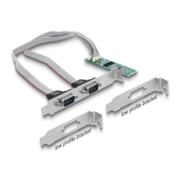 DeLOCK 95270 M.2 Card to 2 x Serial RS-232 DB9 Fiche technique | Fixfr