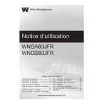 WNGA60JFR, WNGB60JFR Notice d'utilisation + IA Chat