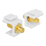 DeLOCK 86356 Keystone Module RP-SMA female &gt; RP-SMA female white Fiche technique